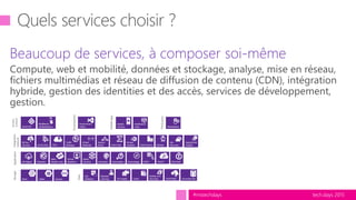 tech.days 2015#mstechdays
Beaucoup de services, à composer soi-même
 
