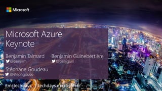 #mstechdays techdays.microsoft.fr
 