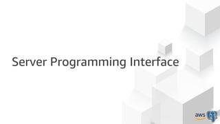 Server Programming Interface
 