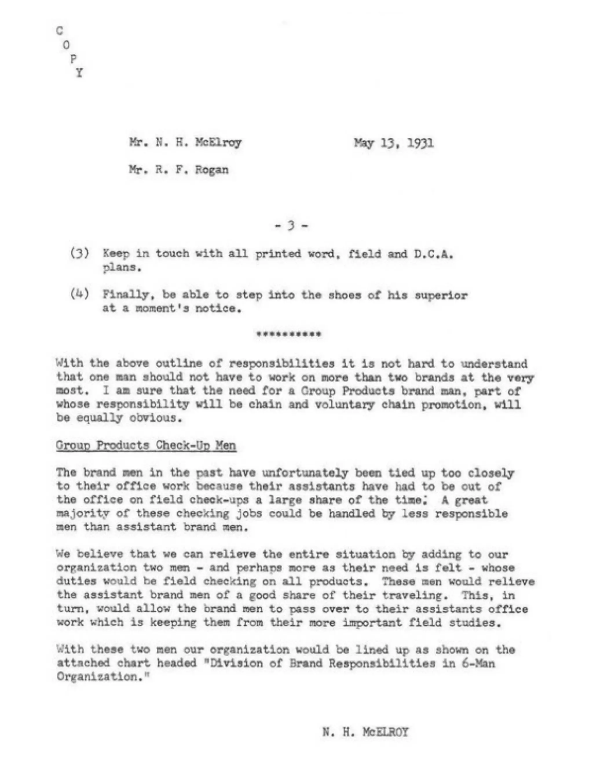 P&G Memo: Creating Modern Day Brand Management