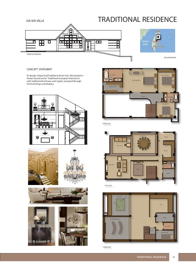 Interior Design Portfolio Traditional Residence 01