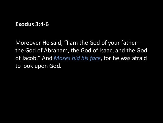 exodus 3 4-6