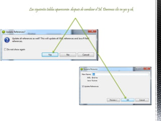 Las siguientes tablas aparecerán después de cambiar el Id. Daremos clic en yes y ok
 