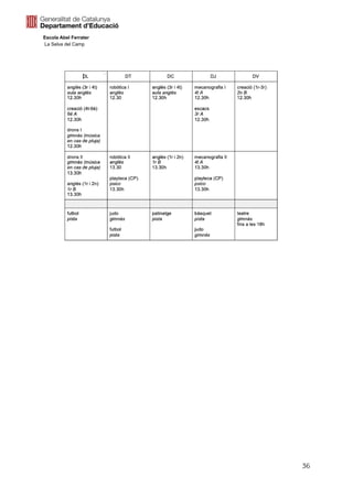 Escola Abel Ferrater
La Selva del Camp
36
 