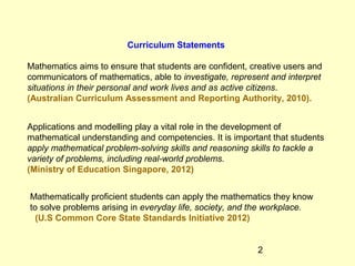 Making Math Real Curriculum Using Real Life Contexts in Mathematics Teaching | PPT