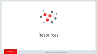 Copyright © 2017, Oracle and/or its affiliates. All rights reserved. |
44
Resources
 