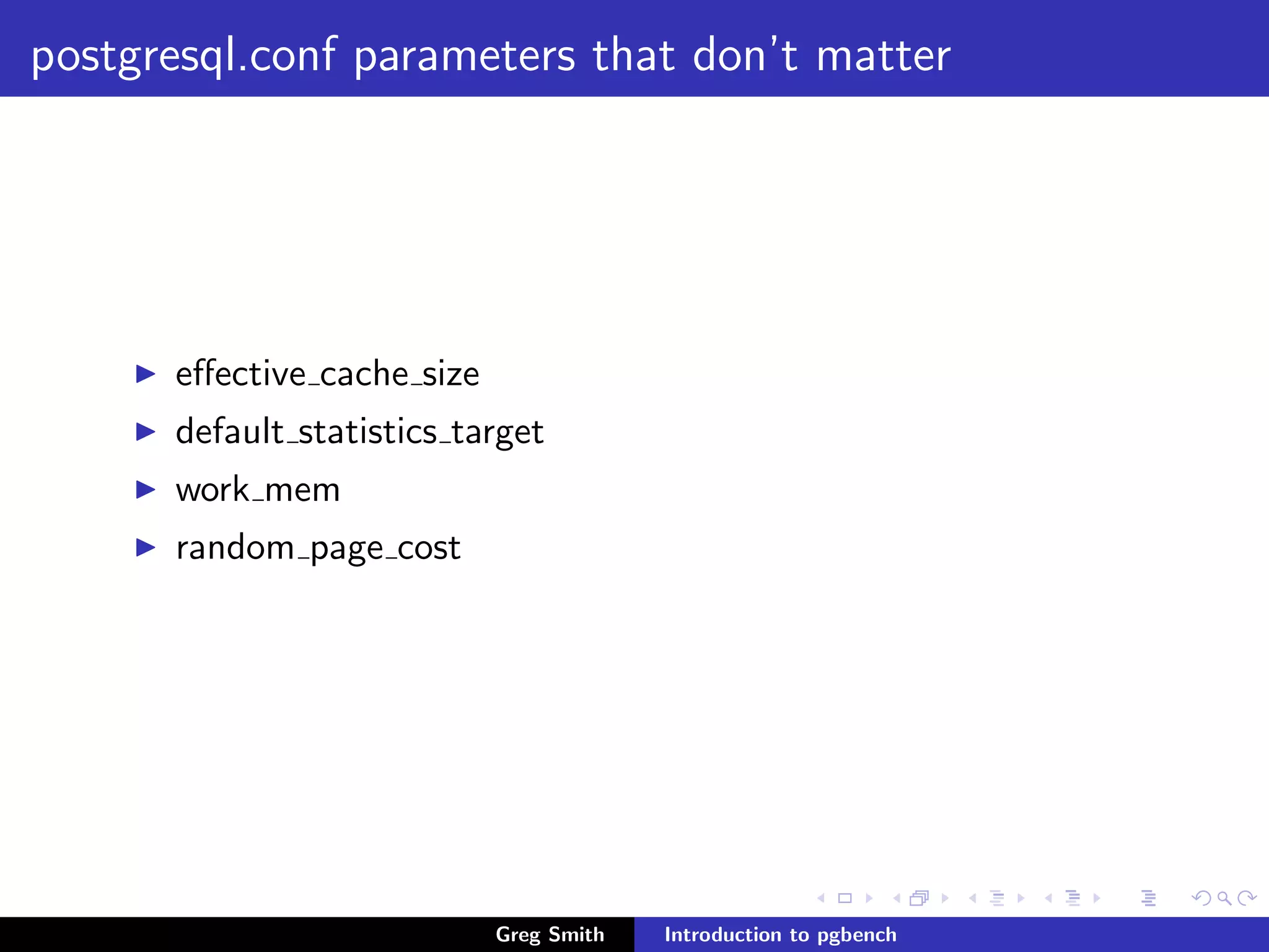 Introduction to PgBench