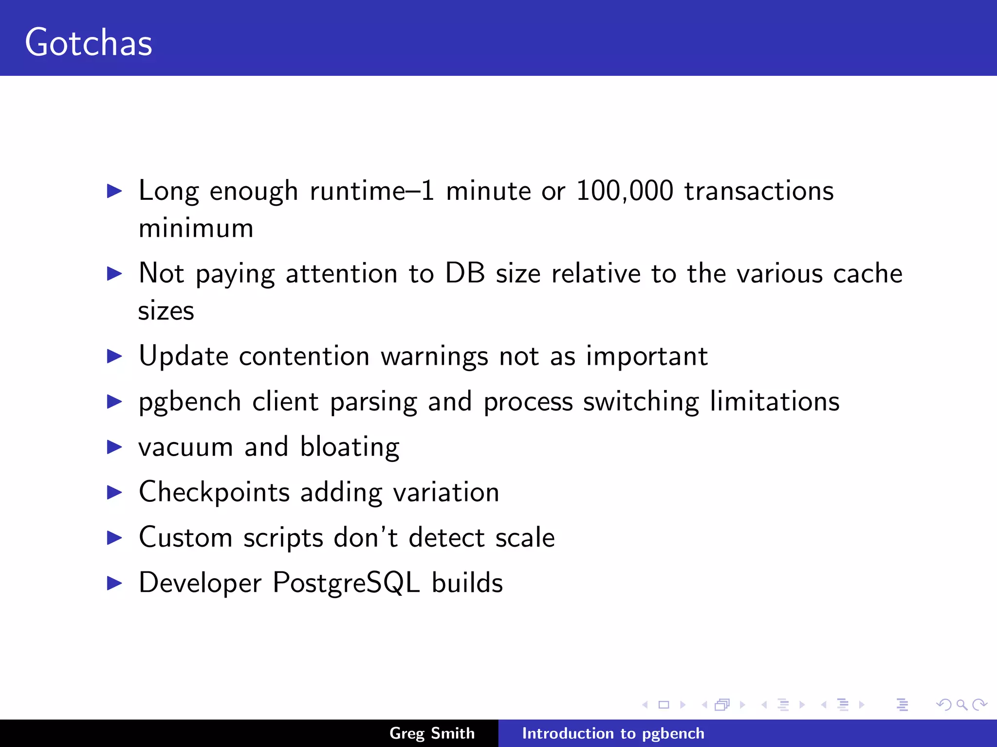 Introduction to PgBench