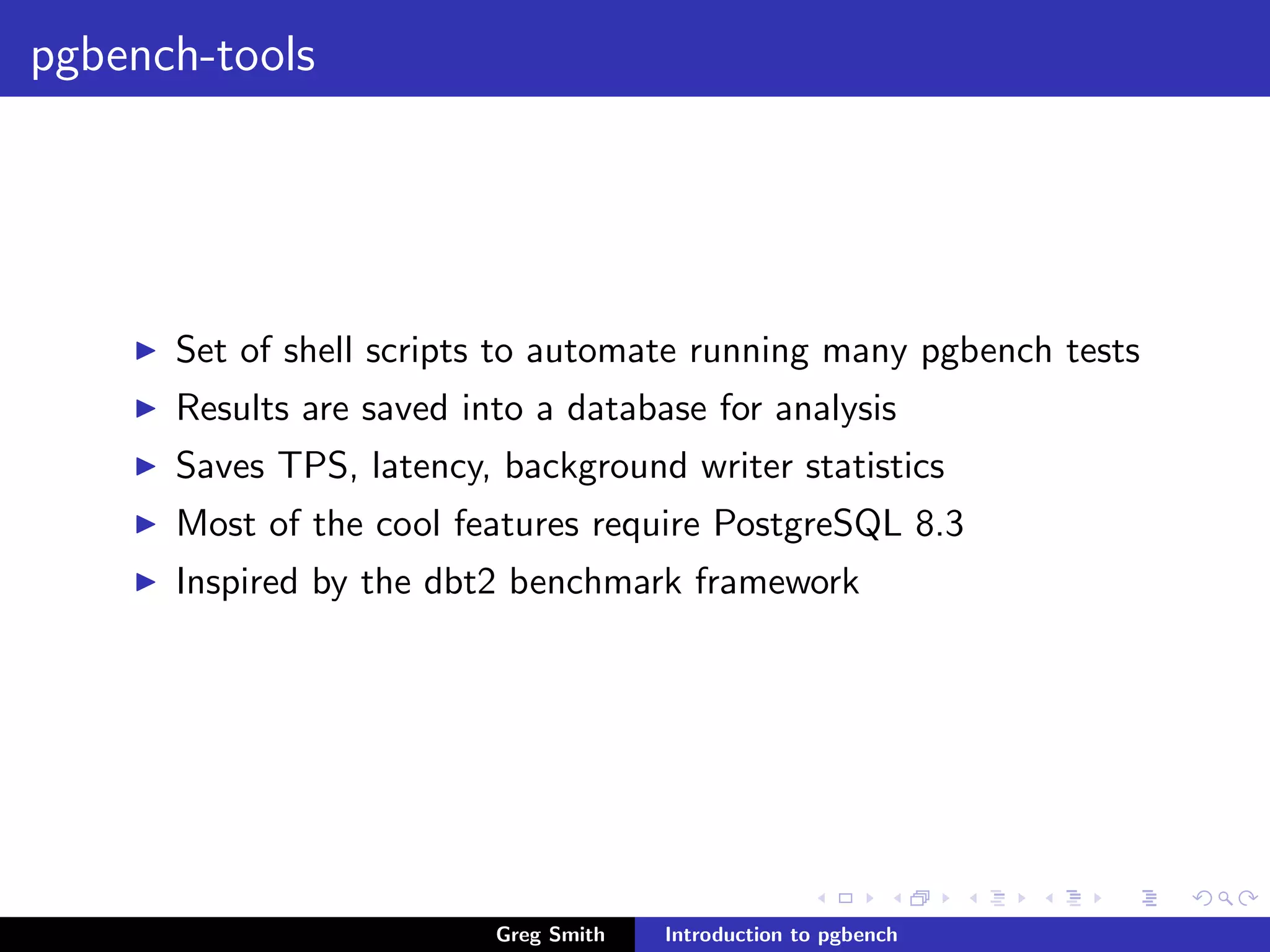 Introduction to PgBench