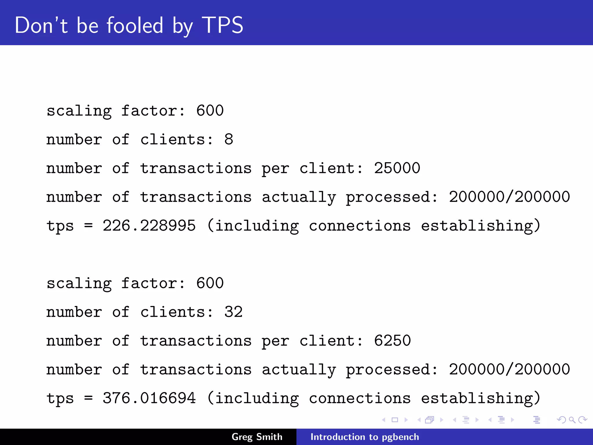Introduction to PgBench