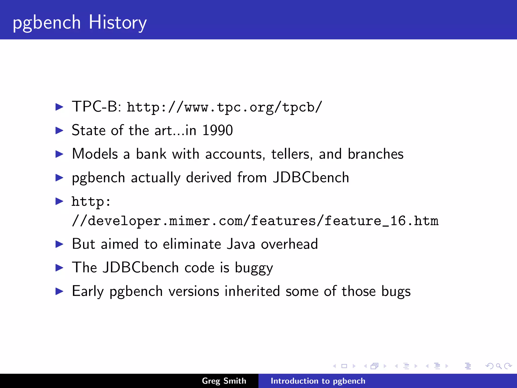 Introduction to PgBench