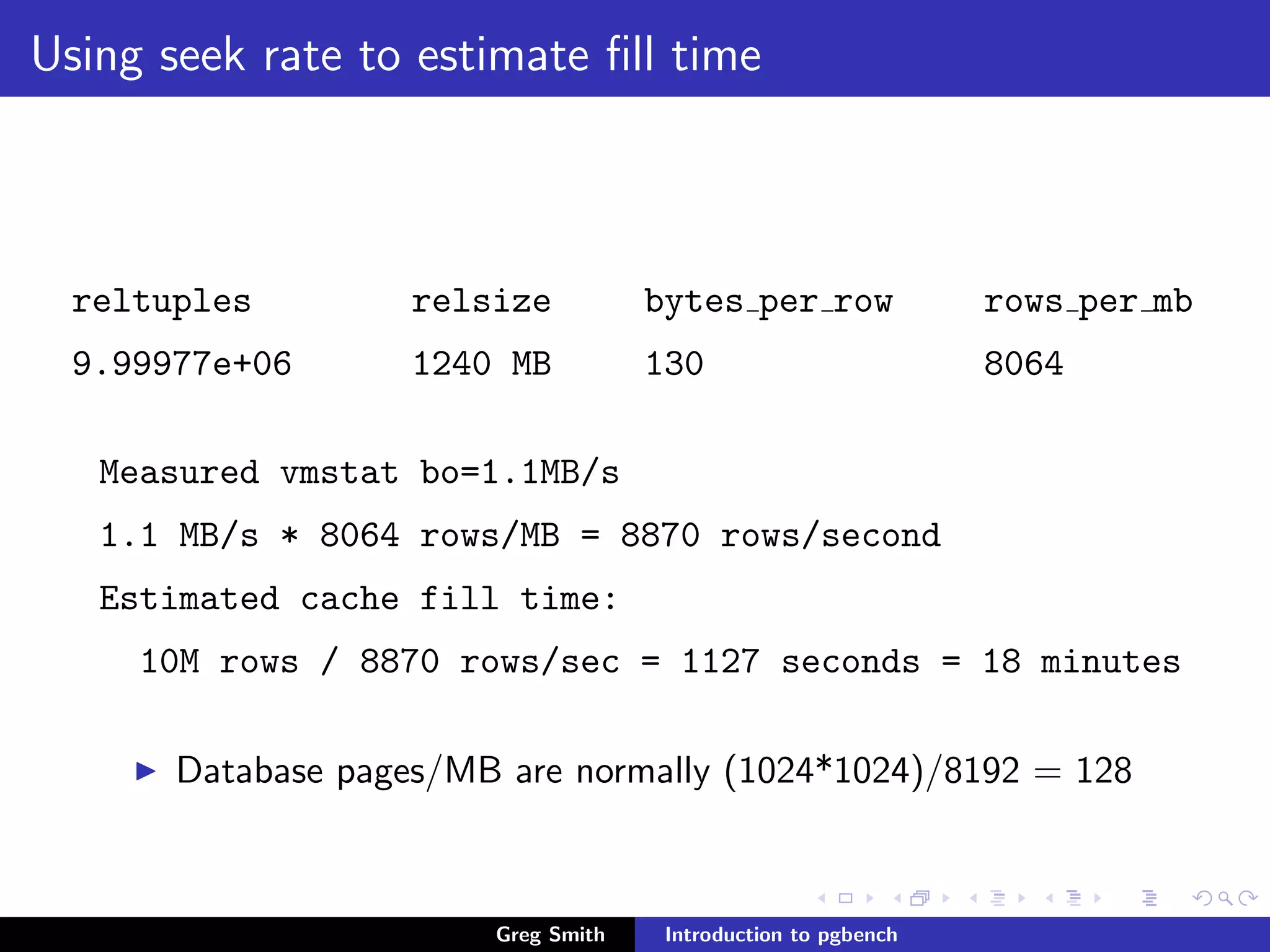 Introduction to PgBench