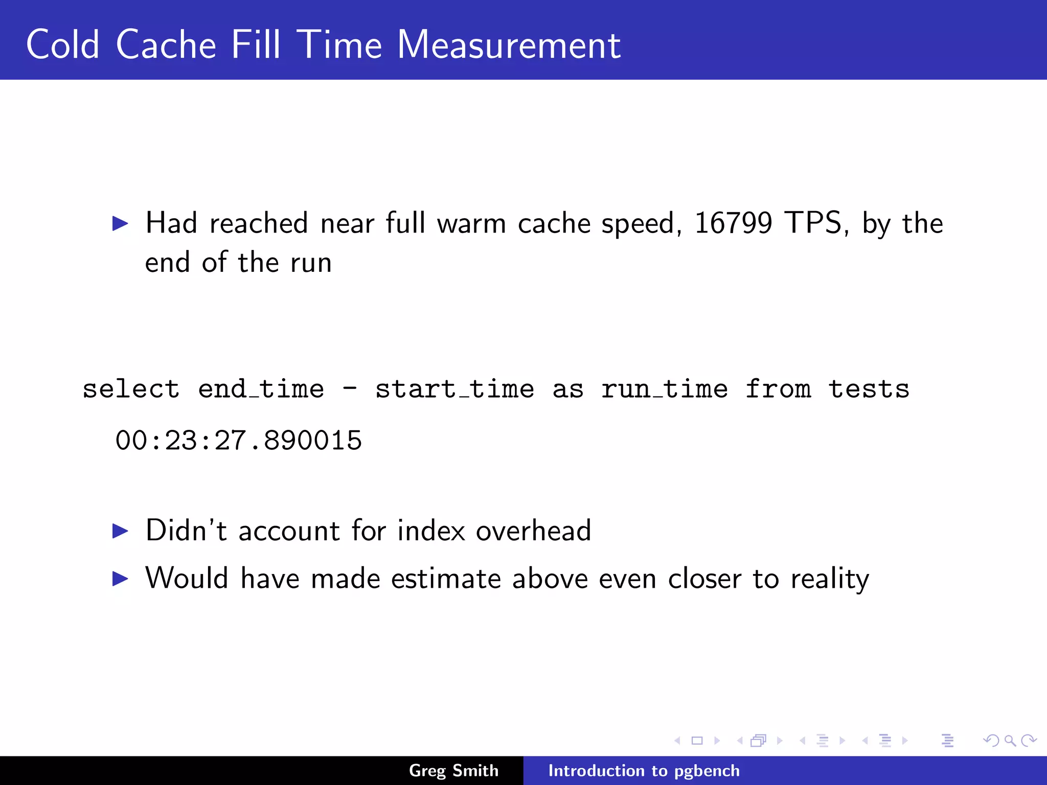 Introduction to PgBench