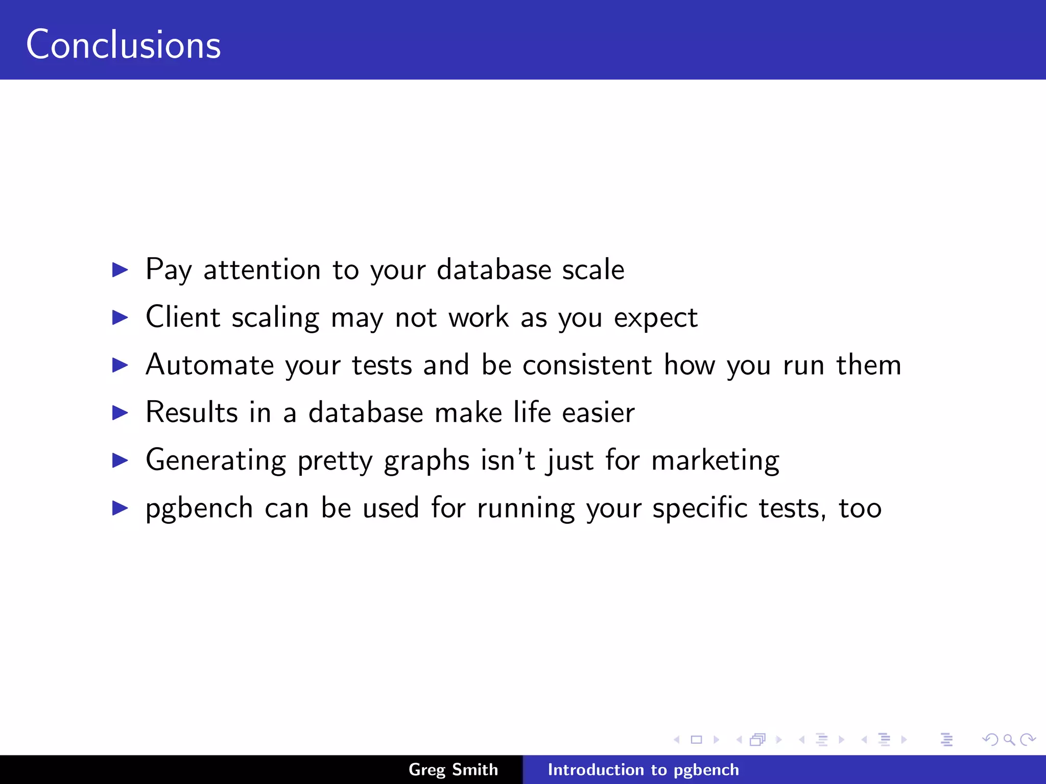 Introduction to PgBench
