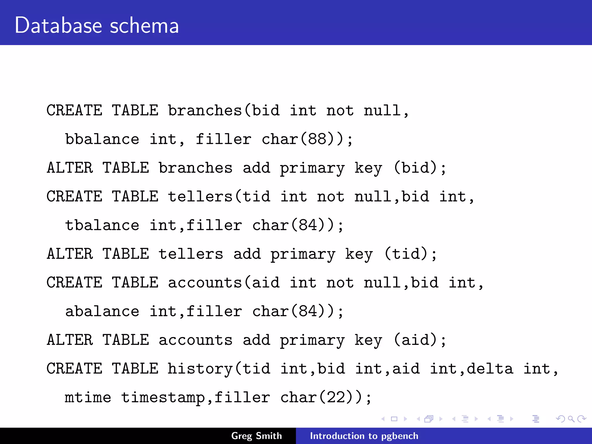 Introduction to PgBench