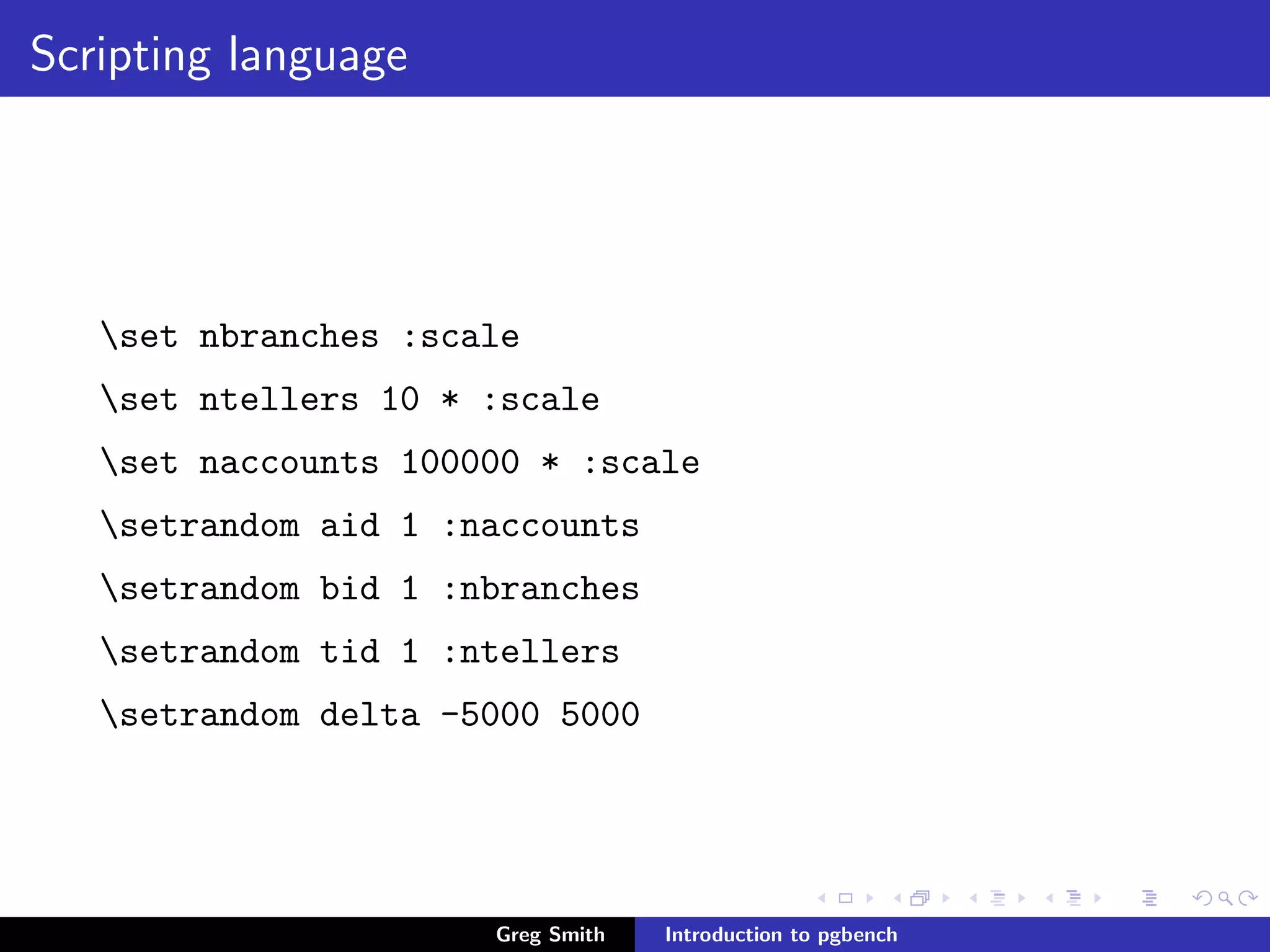 Introduction to PgBench