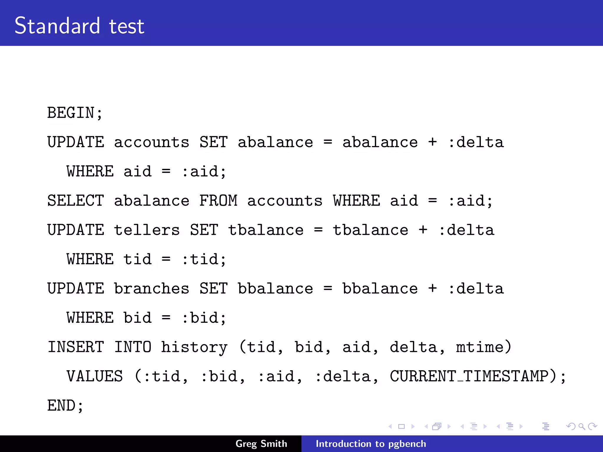 Introduction to PgBench