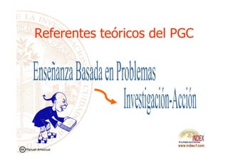 Referentes teóricos del PGCReferentes teóricos del PGC
Manuel Amezcua
 