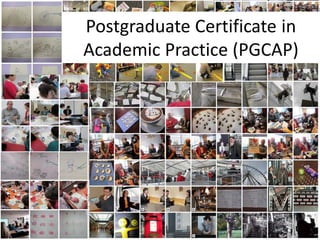 Postgraduate Certificate in
Academic Practice (PGCAP)




                          1
 