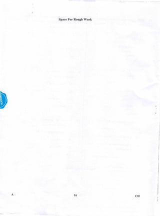 PGCET Chemical 2018 question paper