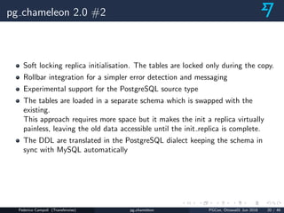 pg_chameleon MySQL to PostgreSQL replica made easy | PDF