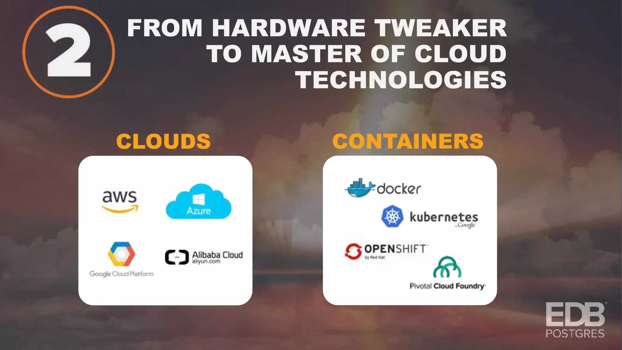 FROM HARDWARE TWEAKER TO MASTER OF CLOUD TECHNOLOGIES CONTAINERSCLOUDS 