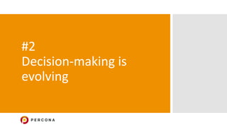 #2
Decision-making is
evolving
 