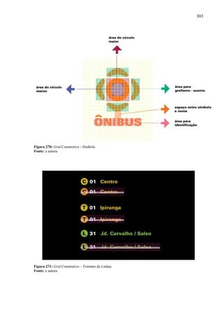 303
Figura 270: Grid Construtivo - Símbolo
Fonte: a autora
Figura 271: Grid Construtivo – Formato de Linhas
Fonte: a autora
 