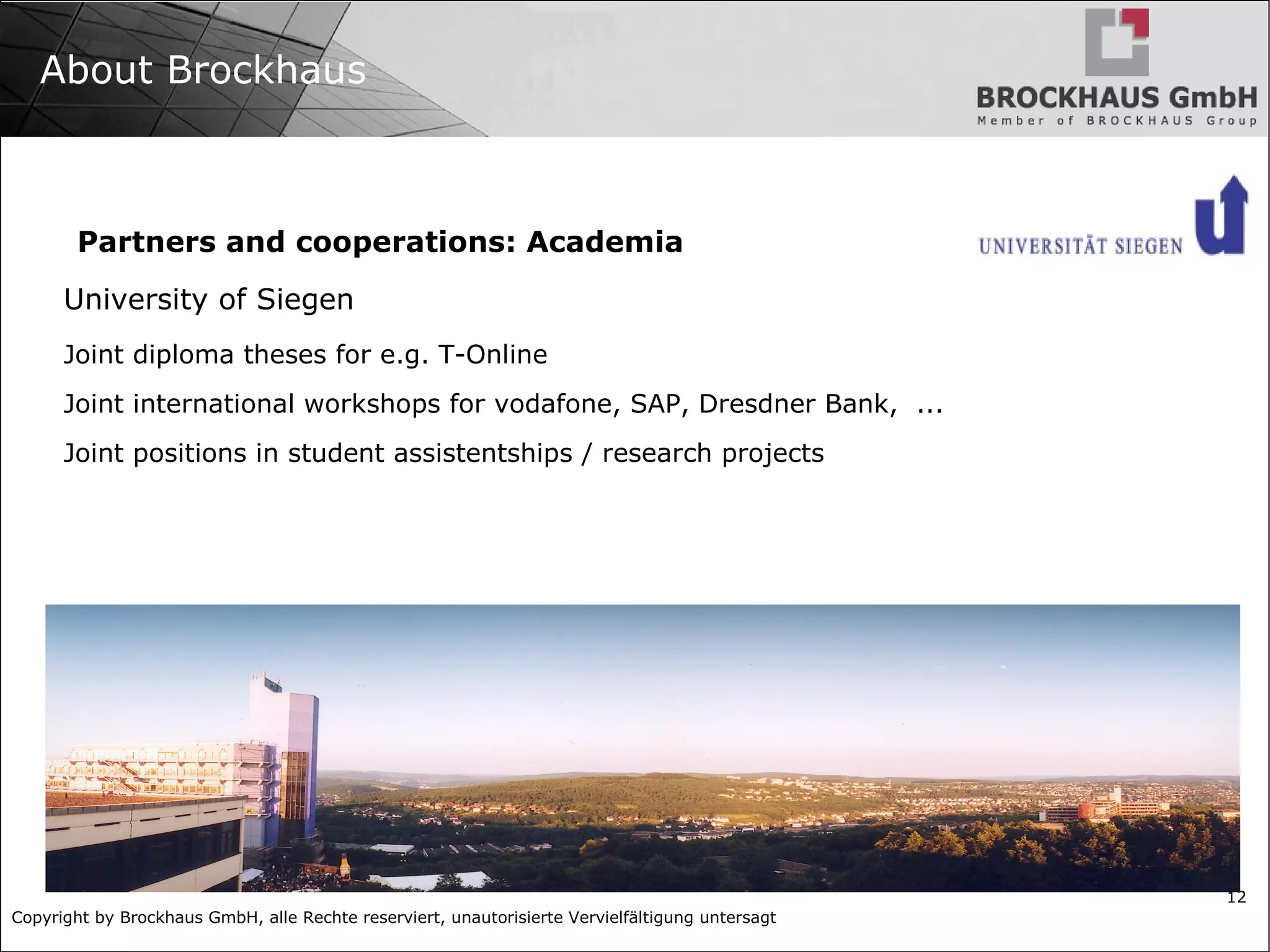 The bodies behind PGDAIT: University of Siegen 