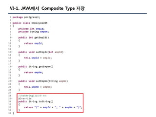 [Pgday.Seoul 2017] 4. Composite Type/JSON 파라미터를 활용한 TVP구현(with C#, JAVA) - 지현명