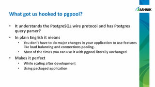 Why we love pgpool-II and why we hate it! | PDF
