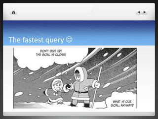 The fastest query 
 