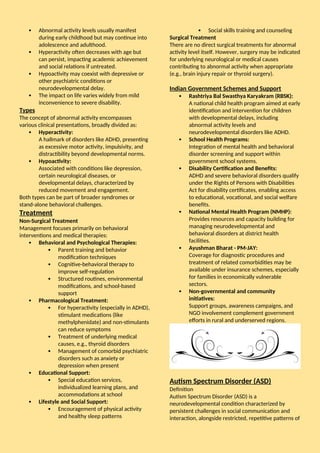 pgdei-UNIT -V Neurological Disorders & developmental disabilities | DOCX
