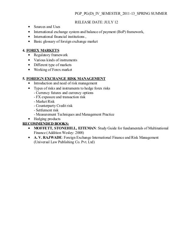 Mba forex management