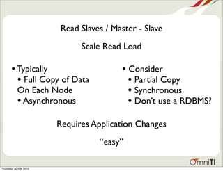 Database Scalability Patterns | PDF