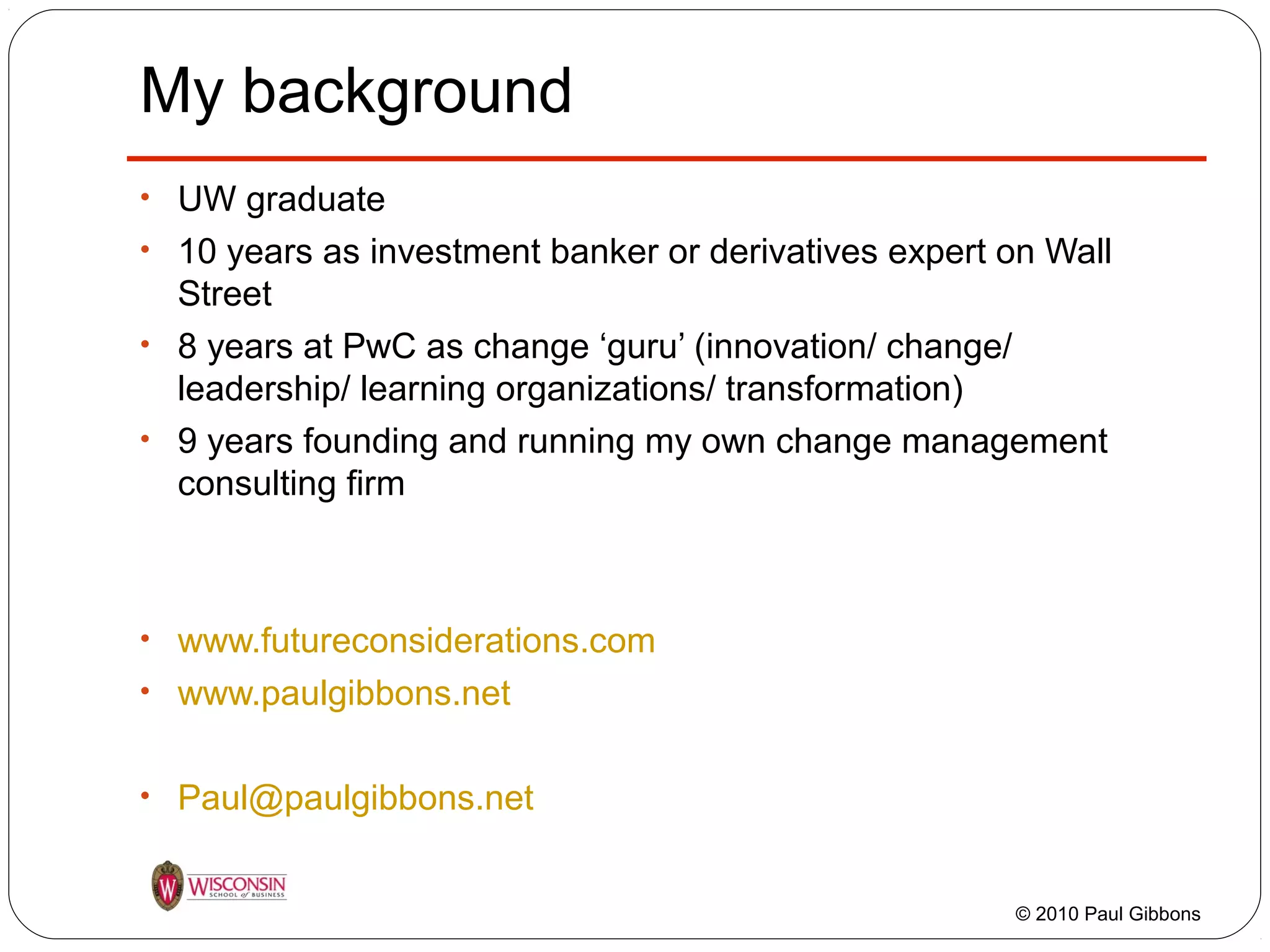 Introduction to Change Management for MBAs | PPT