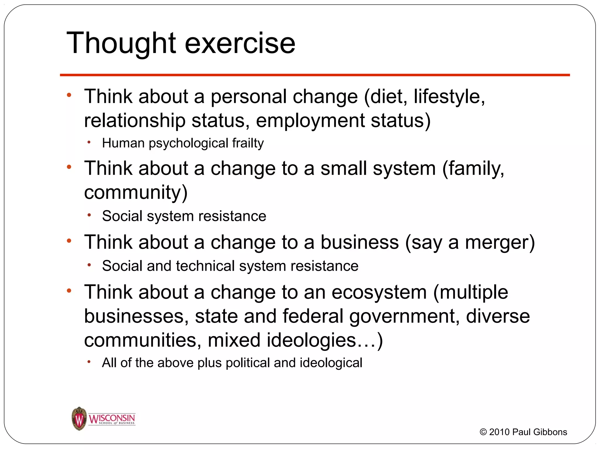 Introduction to Change Management for MBAs | PPT