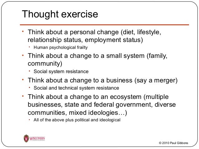 change management exercise Introduction to Change Management for MBAs change management exercise Introduction to Change Management for MBAs