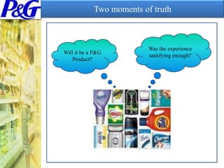 Two moments of truthWas the experience satisfying enough?Will it be a P&G Product?