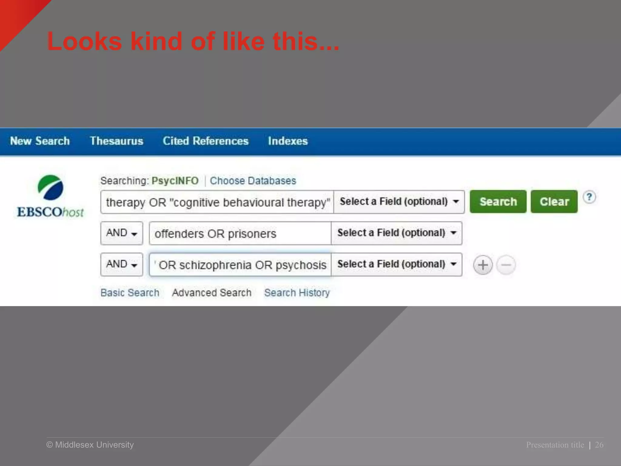 © Middlesex University
Looks kind of like this...
Presentation title | 26
 