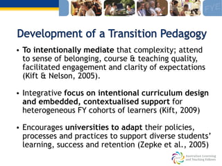 Transition Pedagogy and the PostGraduate Student Experience | PDF