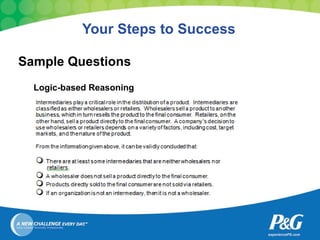 Your Steps to Success Sample Questions Logic-based Reasoning 