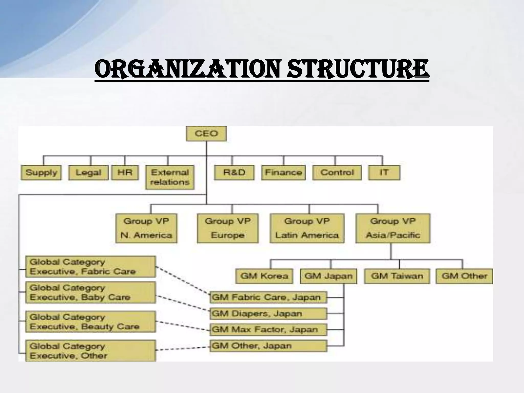 ORGANIZATION STRUCTURE
 