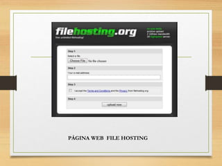 PÁGINA WEB FILE HOSTING
 