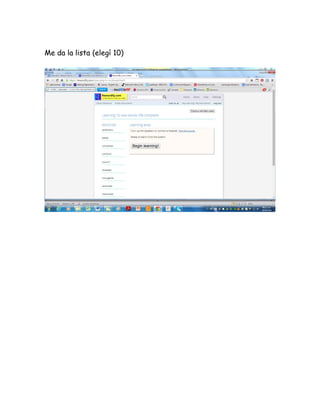 Me da la lista (elegí 10)
 