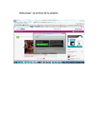 Seleccionar un archivo de la carpeta.
 