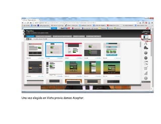 Una vez elegida en Vista previa damos Aceptar.
 