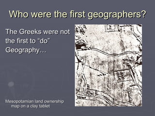 GEOG100--Lecture 01--What is Geography? | PPT