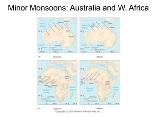 Minor Monsoons: Australia and W. Africa
 