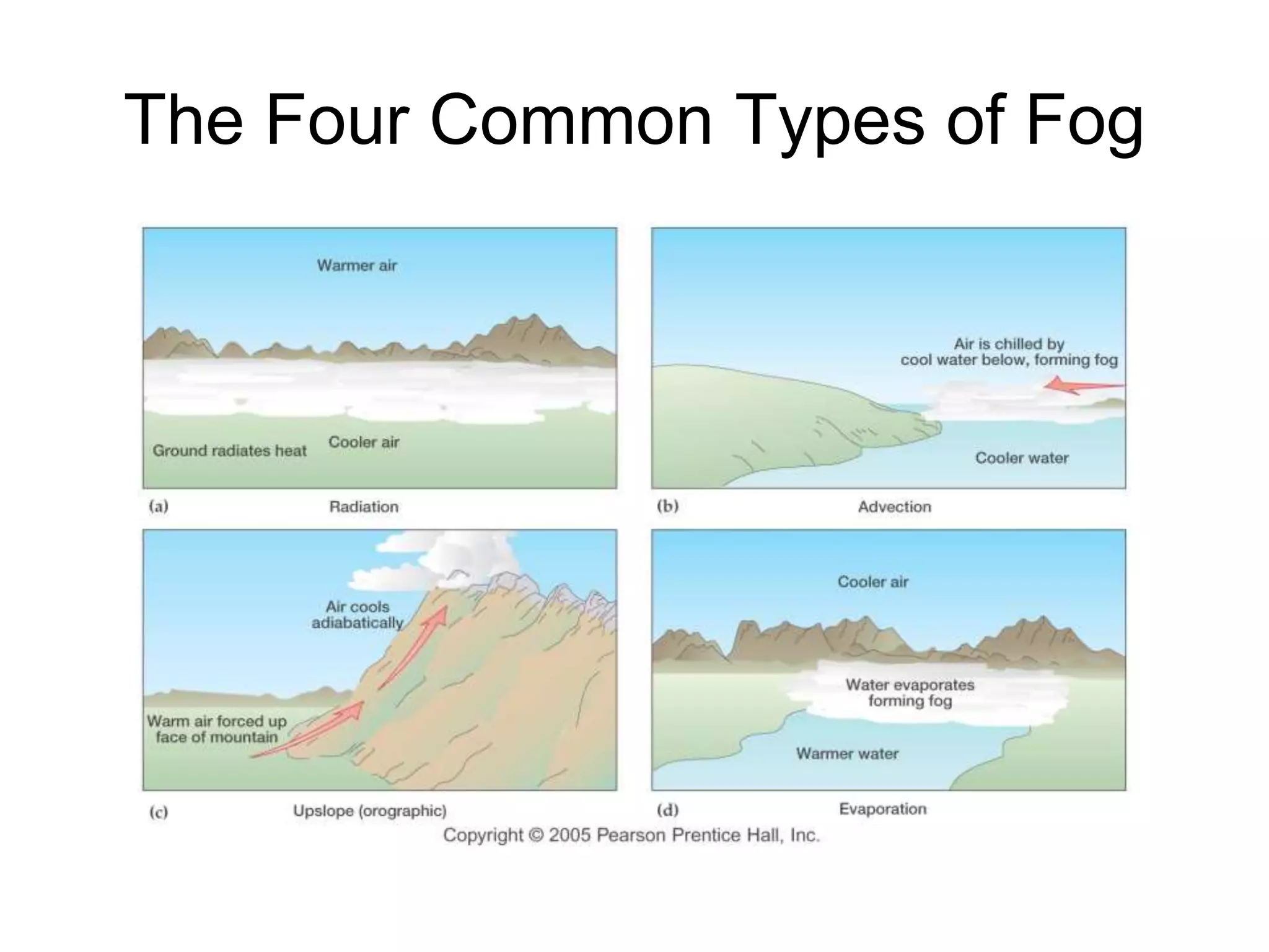 The Four Common Types of Fog
 